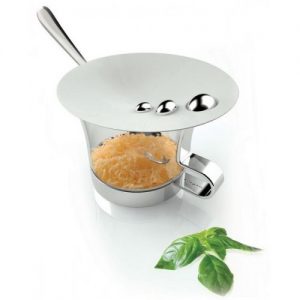 Bugatti Acqua Parmesan Cheese Jar and Spoon
