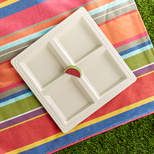 Nora Fleming Mini - Watermelon pictured with tray