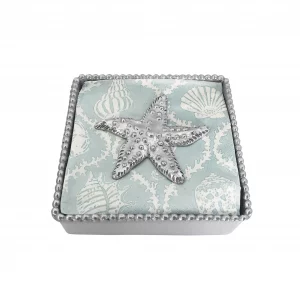 Mariposa Sea Star Beaded Napkin Set