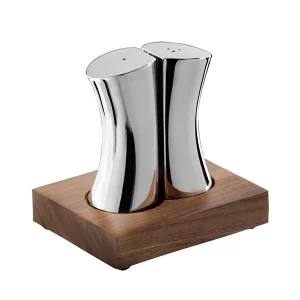 Robert Welch Drift Salt & Pepper Shakers and Stand Set