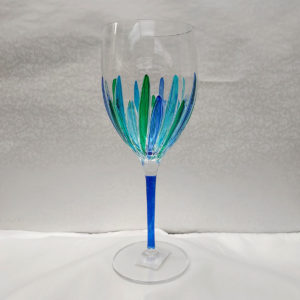 Incantos Collection Peacock Wine Glass