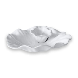 White Chip & Dip Bowls on white background