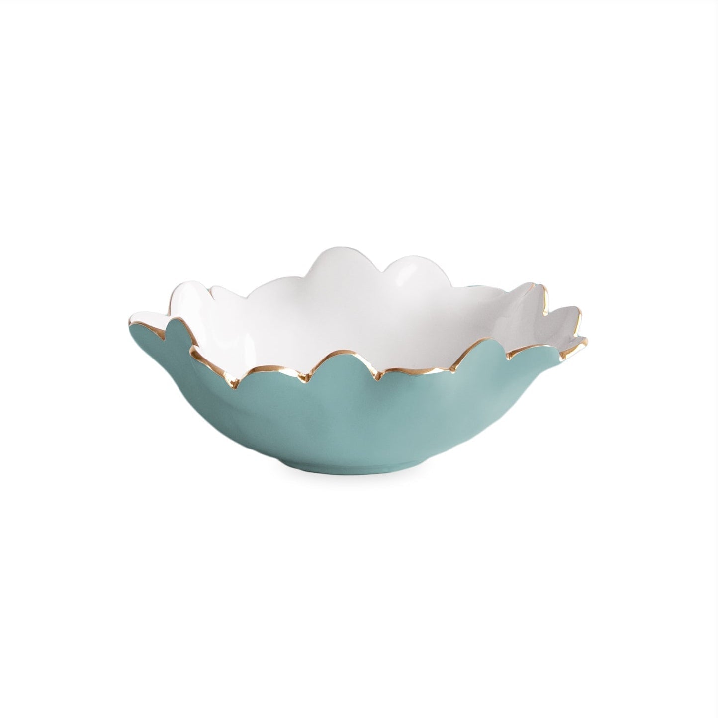 ENCANTO Colette Mini Round Bowl (Turquoise and White) - Image 2