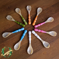 RESIN Rio Bubble Salad Servers Green - Image 4