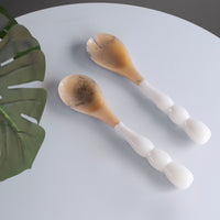 RESIN Rio Bubble Salad Servers White - Image 3
