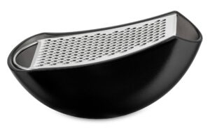 Parmenide Grater with Cheese Cellar Black