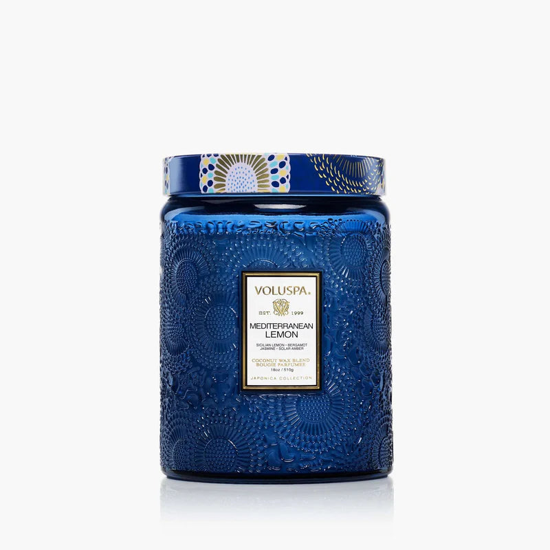 Voluspa 18 0z Large Jar Mediterranean Lemon - Image 3