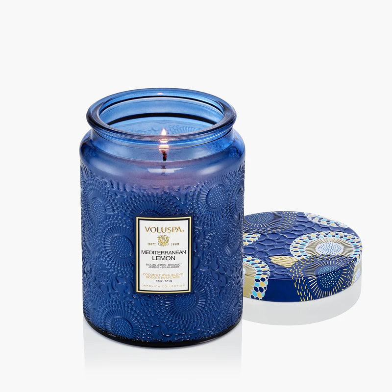 Voluspa 18 0z Large Jar Mediterranean Lemon - Image 4
