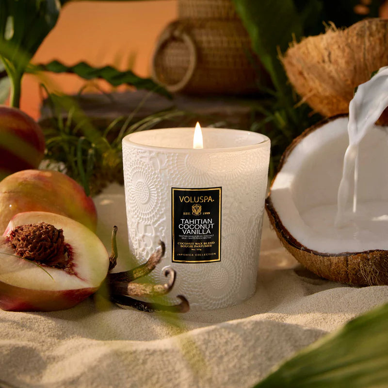 Voluspa Candle 9 oz Tahitian Coconut Vanilla - Image 2