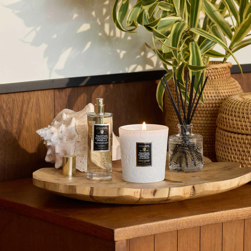 Voluspa Candle 9 oz Tahitian Coconut Vanilla - Image 3