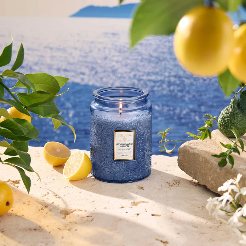 Voluspa 18 0z Large Jar Mediterranean Lemon - Image 5