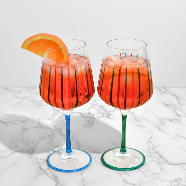 Timeless Handpainted Wine/Cocktail Glass - Image 2